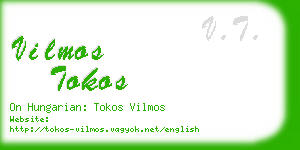 vilmos tokos business card